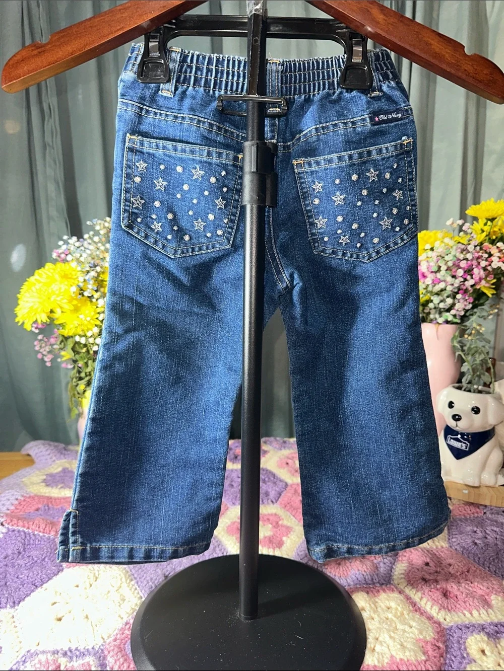 🎉Old Navy Blue Girls' Embellished Jeans. C330